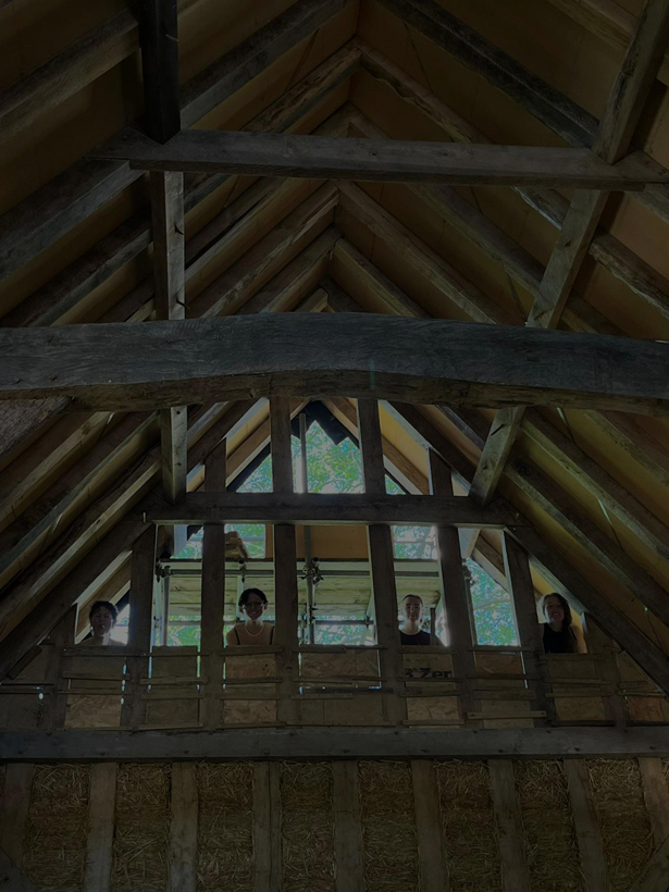 Long House oak timber frame