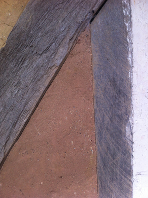 natural plaster in timber frame