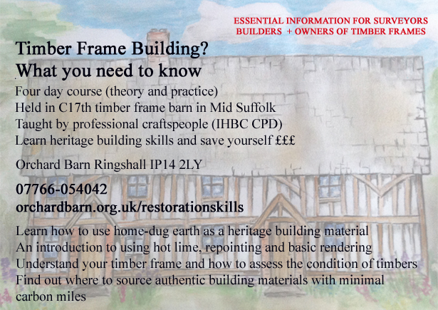 Timber Frame Restoration Skills poster