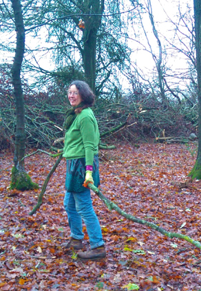 Orchard Barn working party in Suffolk woodland